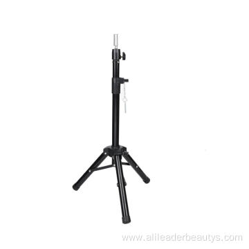 Wig Stand Black Mannequin Head Tripod For Wigs